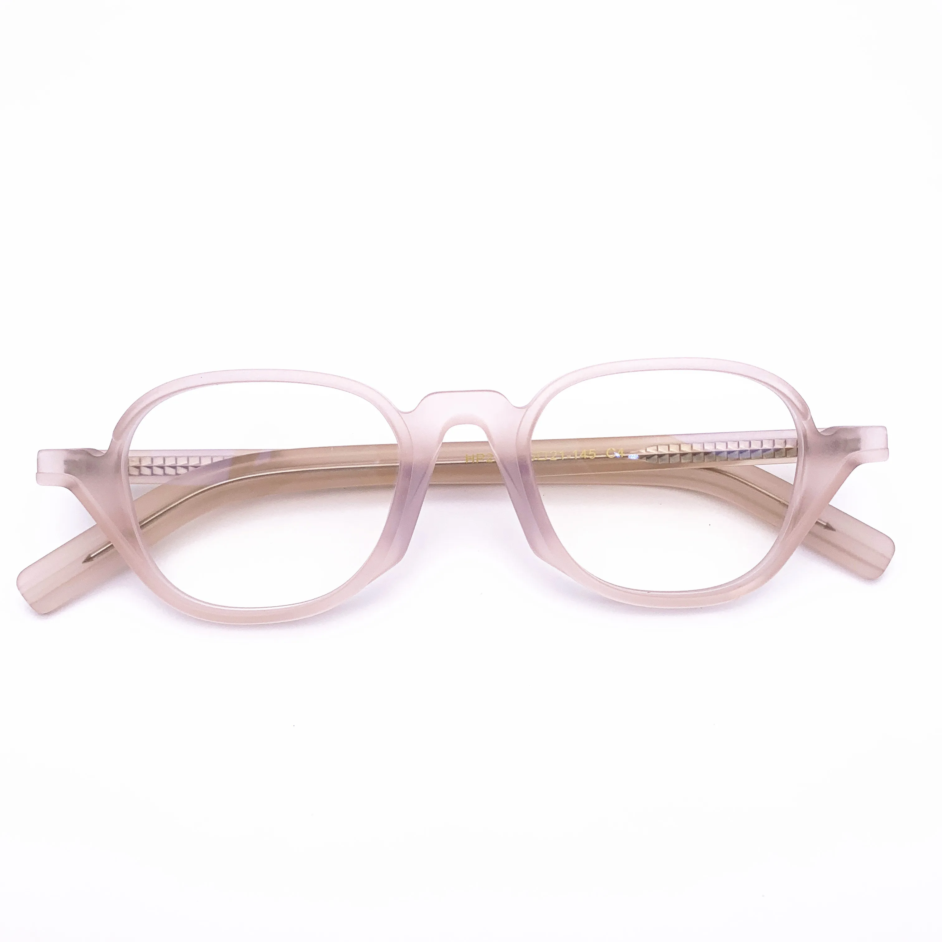 Belight Optical Fancy Irregular Shape Men Women Vintage Retro Matt Acetate Design Spectacle Frame Precription Lens HP233