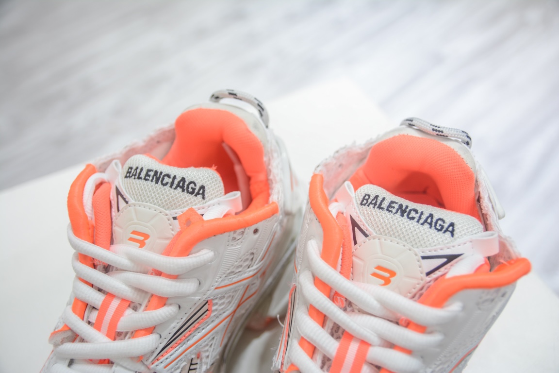 Balenciaga Runner Trainer in White Orange、mysite、Cacoeks