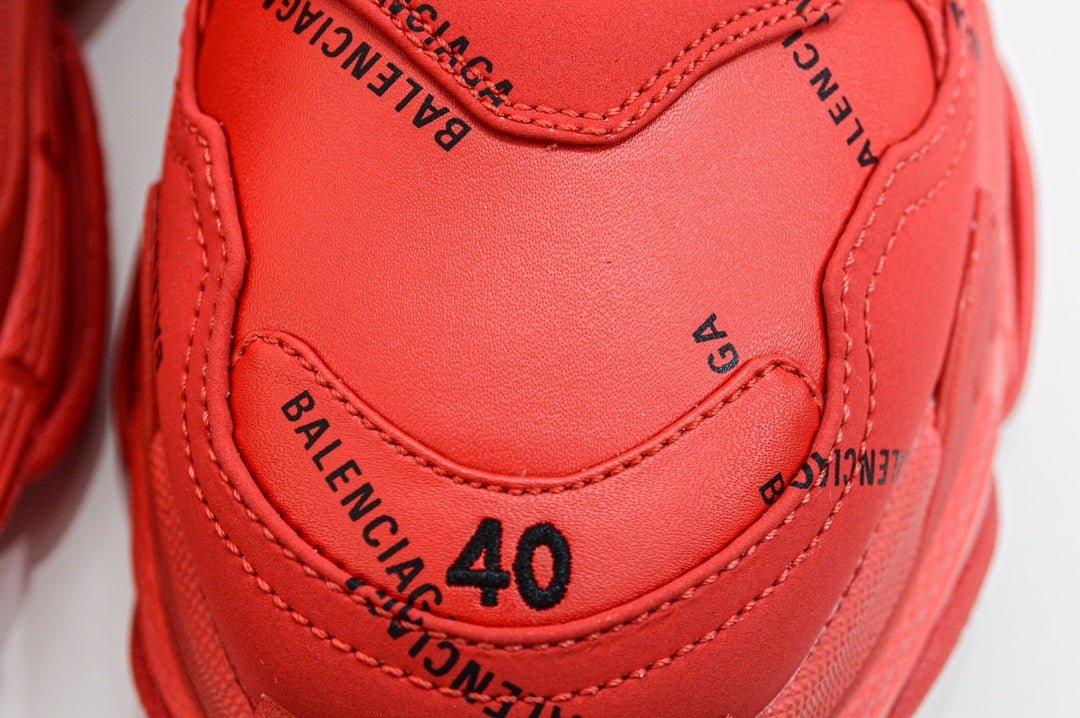 Balenciaga Triple S Sneaker All Over Logo Red、mysite、Cacoeks