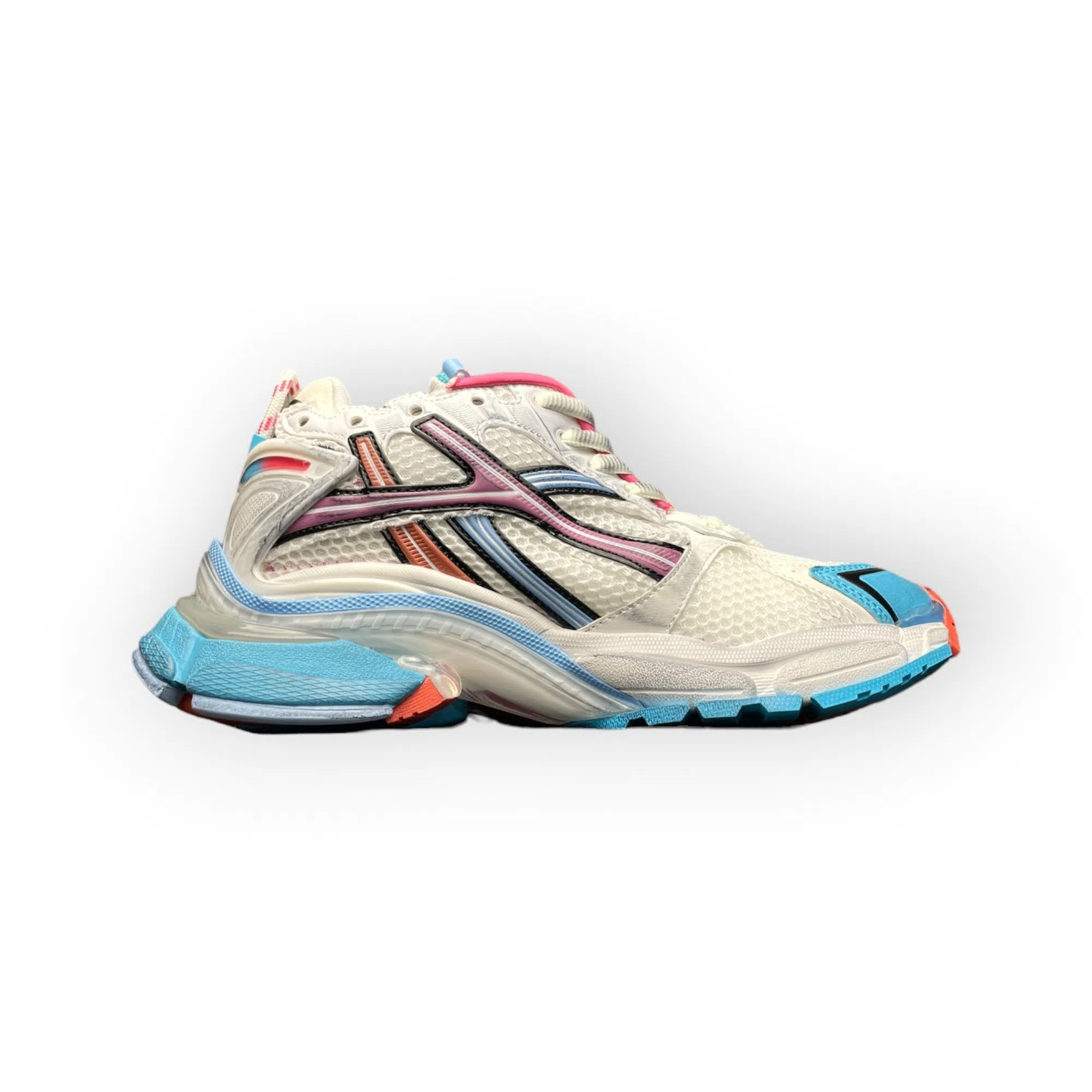 Balenciaga Runner Sneaker in White Blue Pink、mysite、Cacoeks
