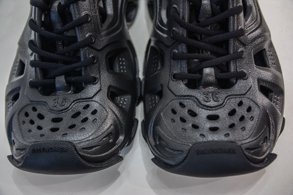 Balenciaga HD Lace-up Trainers In Black Rubber、mysite、Cacoeks