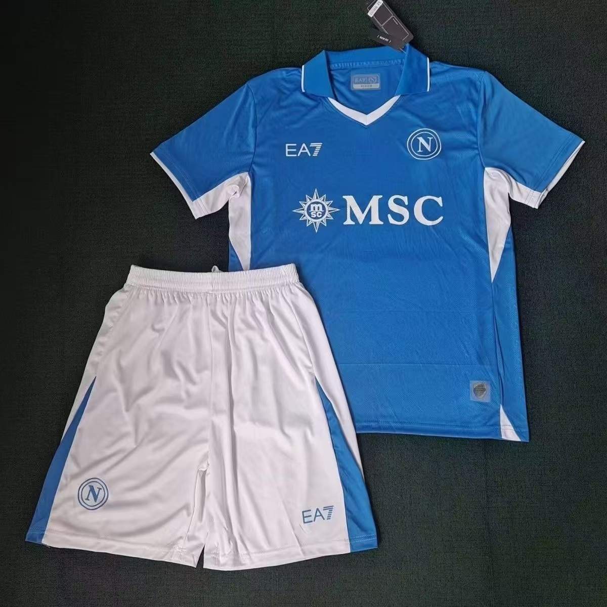 24/25 Napoli Home Football Shirt Kids Size Suit-mysite Custom Football Kit- Nextkits