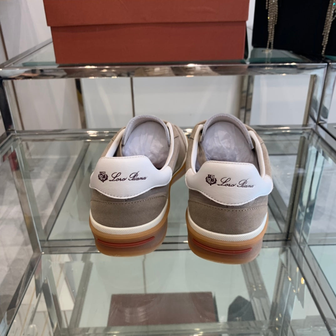 LP TENNIS WALK SNEAKERS LIGHT BROWN SUEDE、mysite、Cacoeks