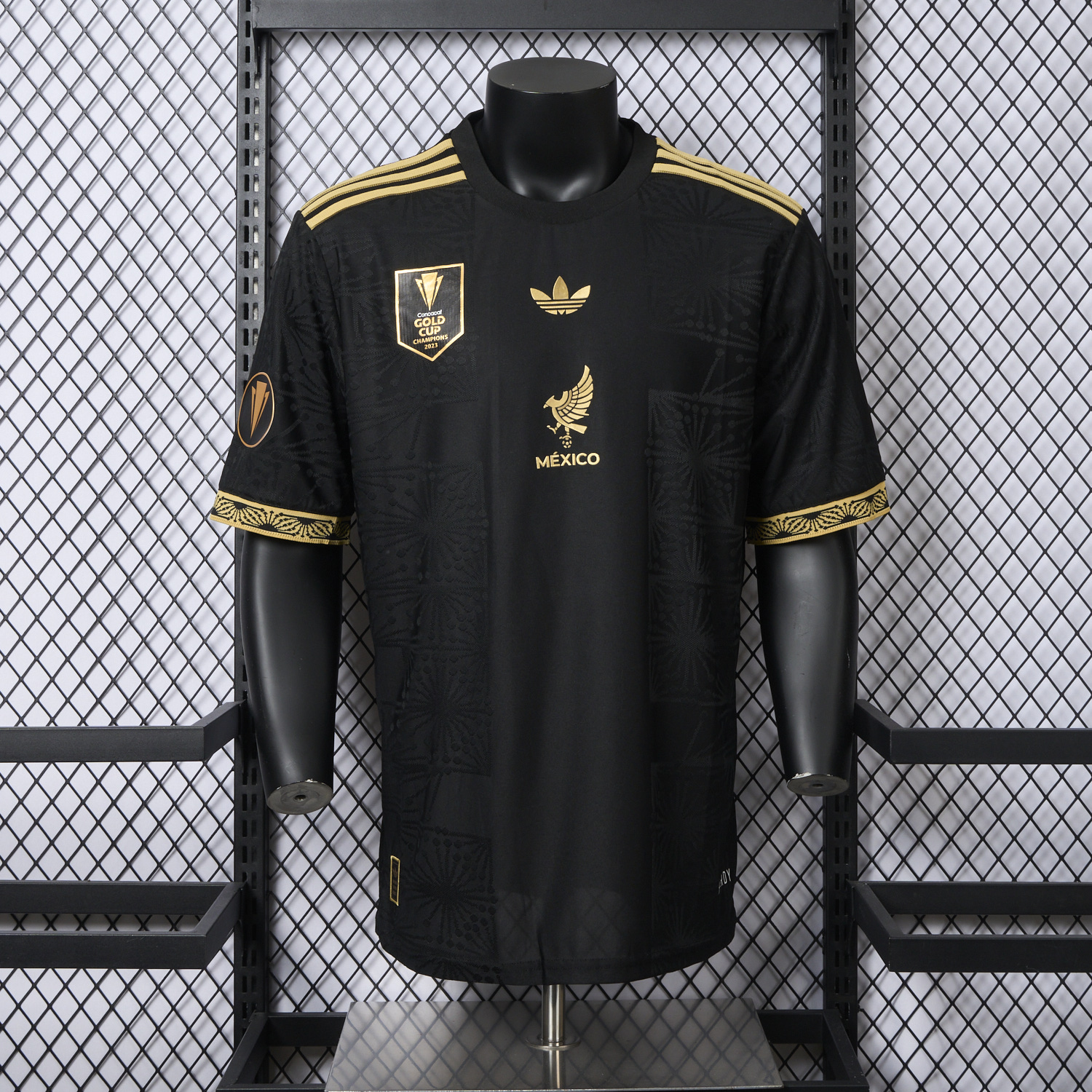 foot-Mexico 2025 Gold Cup Home Black Jersey - Player Version