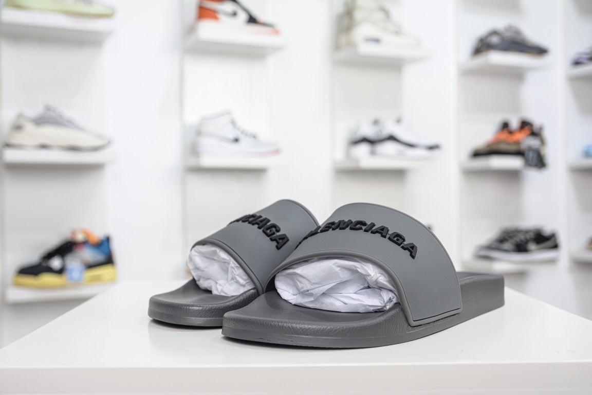 Balenciaga Pool Side Sandal in Grey、mysite、Cacoeks