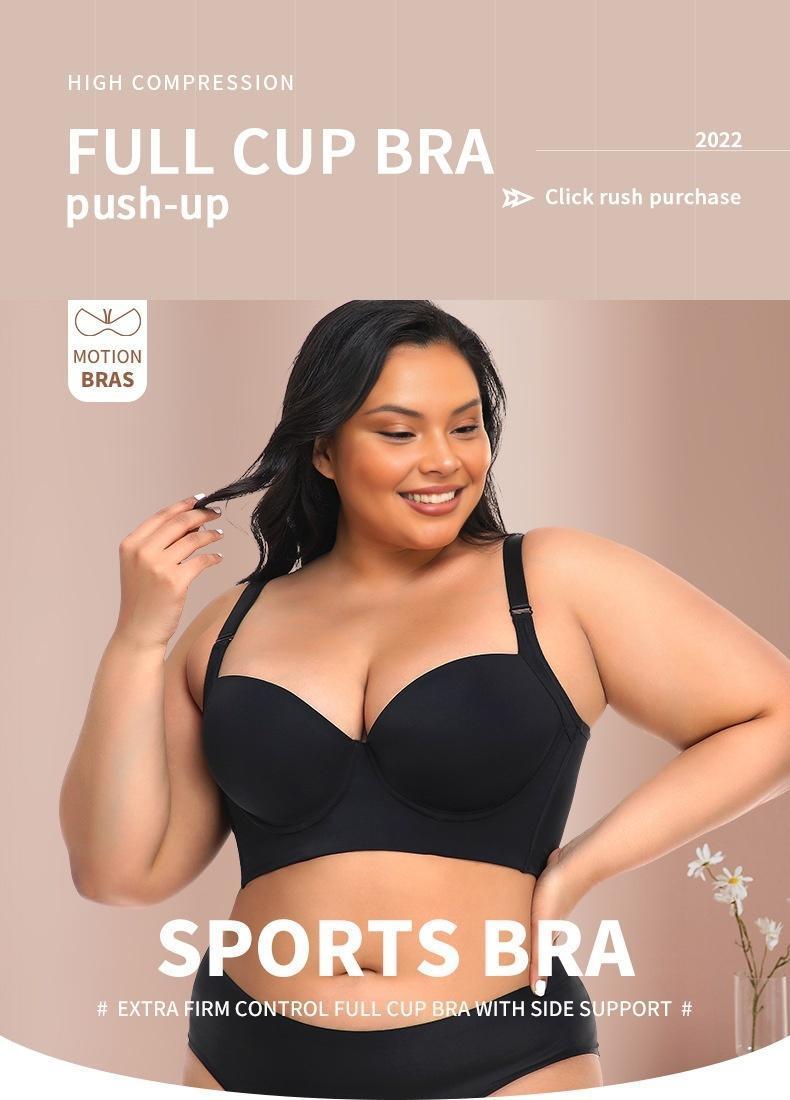 Plus size girls' bra, comfortable, slimming and anti-sagging