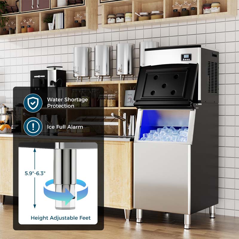 Eletriclife 353LBS/24H Commercial Split Ice Maker Machine
