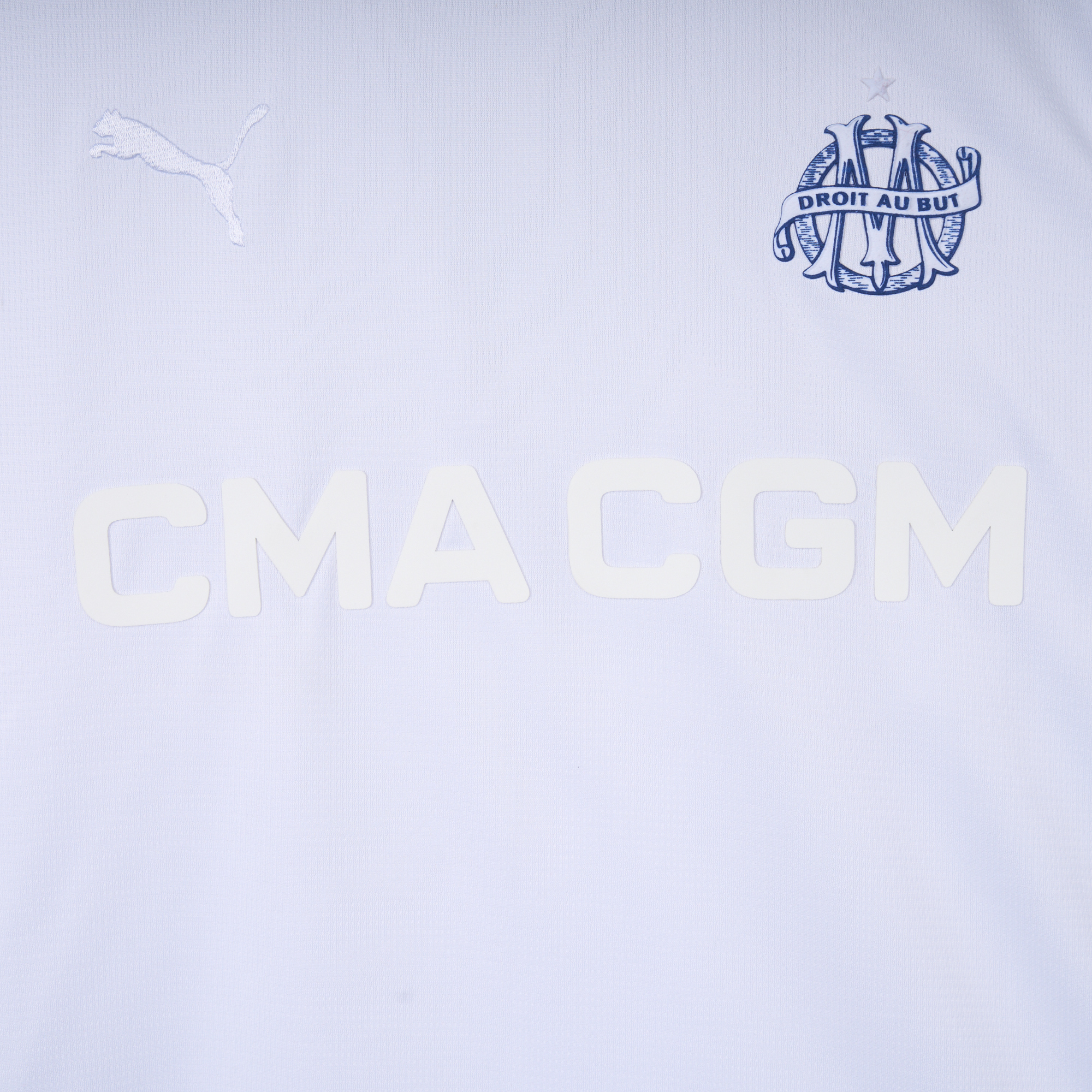 ManixJersey.com | Marseille 24-25 125th Anniversary White Jersey - Fans Version -Customize Name, Number and Patch | Worldwide Shipping