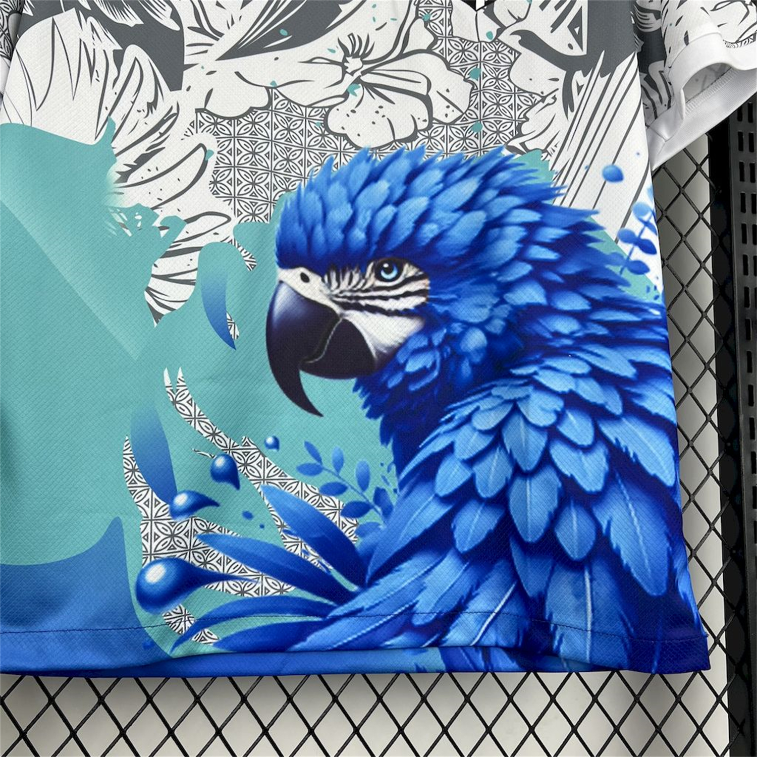 UltraTrikot-Brazil 2025 Blue Macaw Special Edition White Jersey - Fans Version