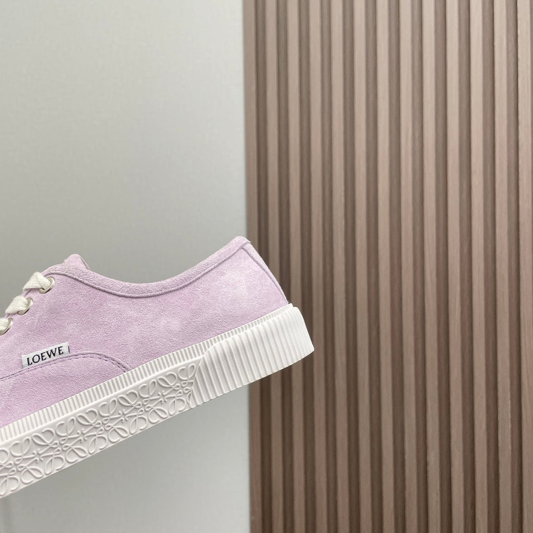 TERRA VULCA LACE-UP SNEAKER IN PASTEL PURPLE SUEDE、mysite、Cacoeks