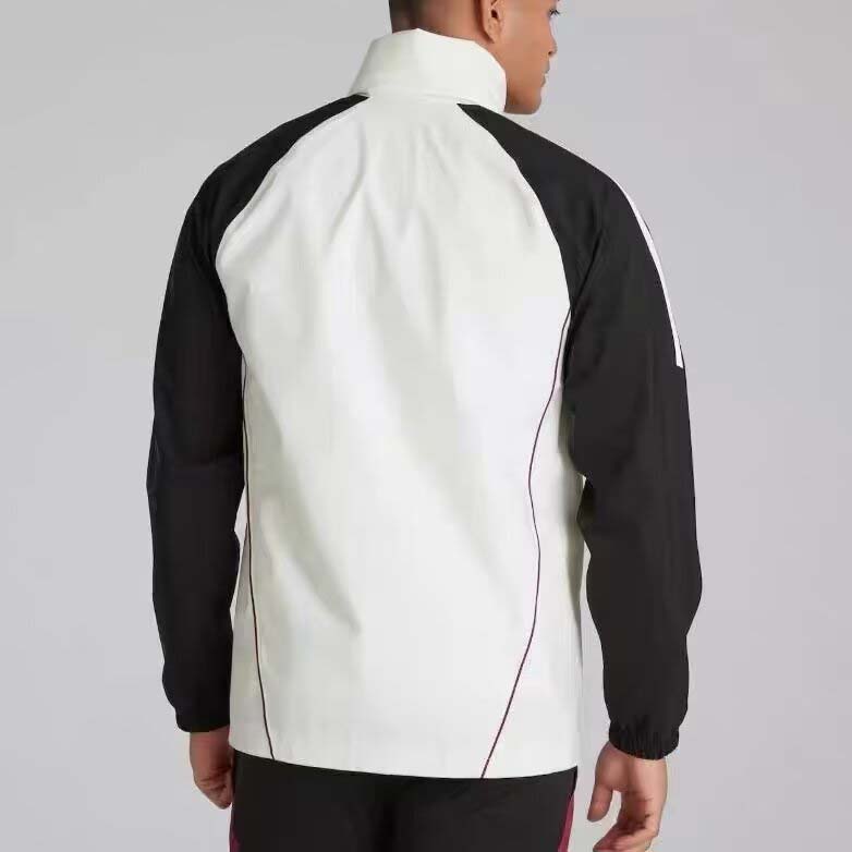 2024/2025 Manchester United Windbreaker Black and White Football Shirt 1:1 Thai Quality:football jersey mysite: unitedjerseyfootball 邓江浪:football