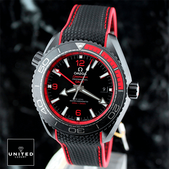 Omega Seamaster Planet Ocean Ceramic Black Dial Replica front view