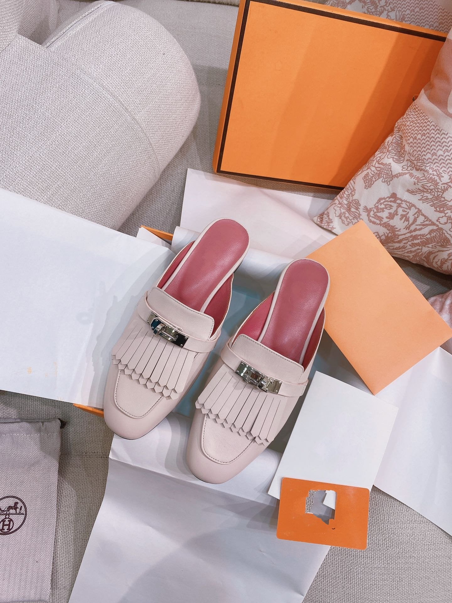 0Z Mule Fringed Light Pink、mysite、Cacoeks