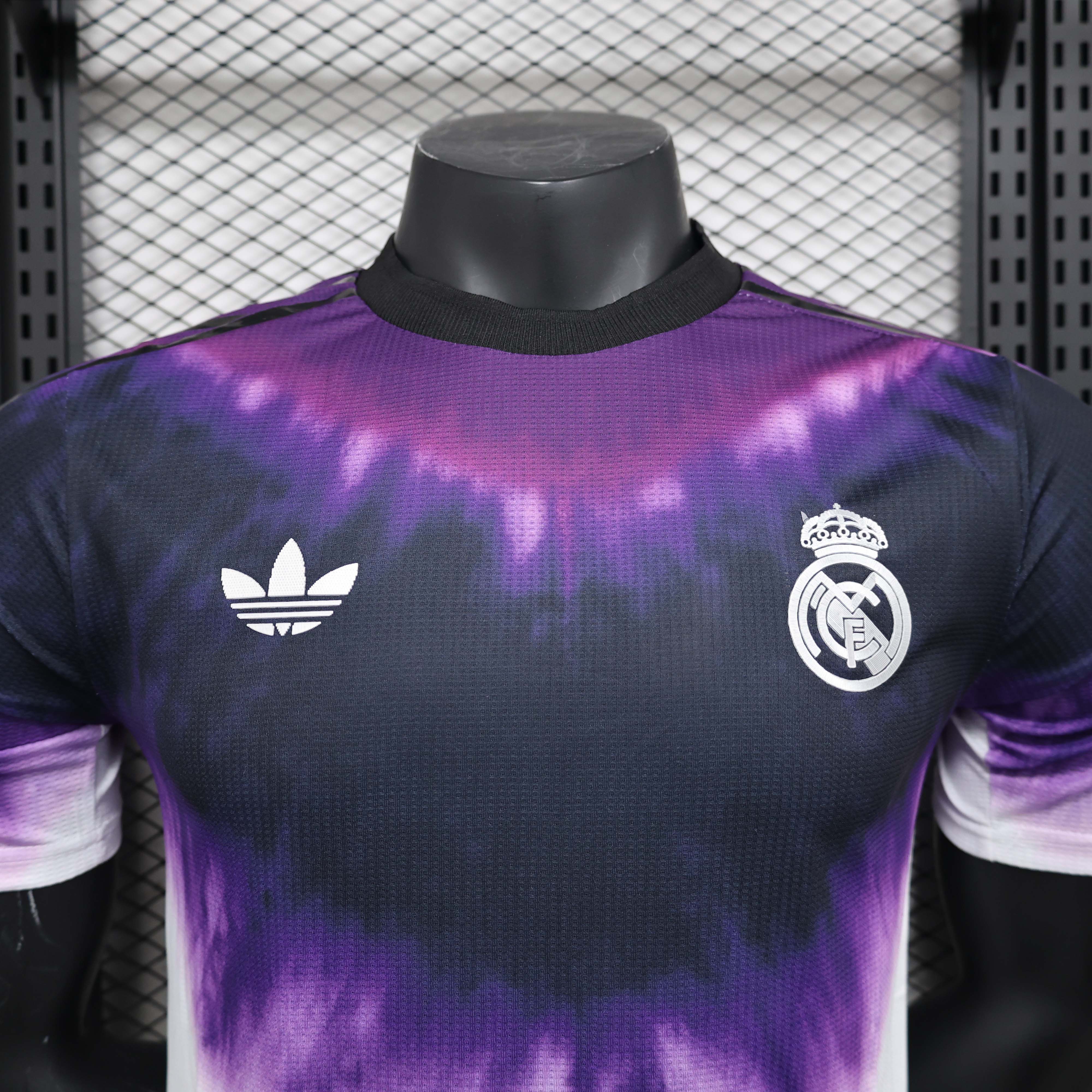 2025/2026 Player Version Real Madrid Anniversary Edition Black purple Football Shirt 1:1 Thai Quality:football jersey mysite: unitedjerseyfootball 邓江浪:football
