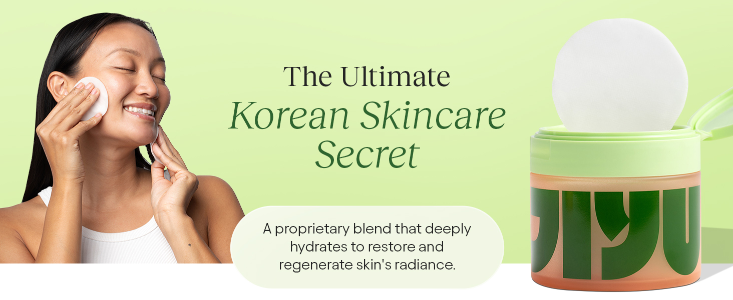 Ultimate Korean Skincare Secret: A Woman using JiYu to hydrate her skin and restore it's radiance