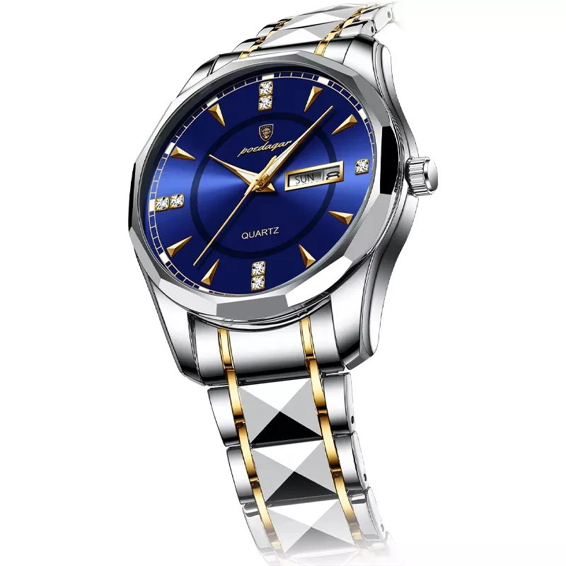 POEDAGAR 2021 New Fashion Men's Watches Stainless Steel Top Brand Luxury Waterproof Men Quartz Wristwatches Relogio Masculino