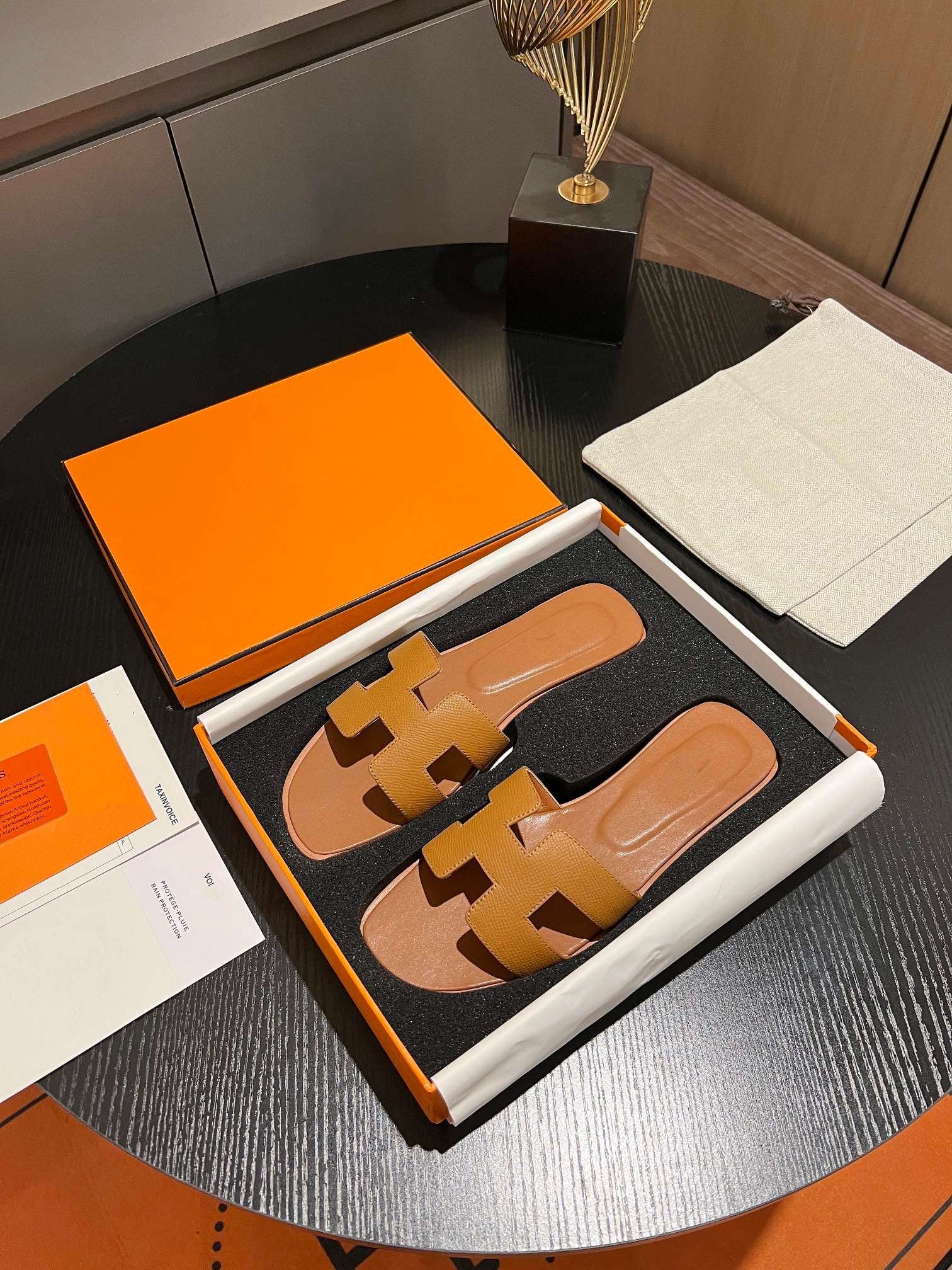 0RAN SANDAL Leather Brown、mysite、Cacoeks