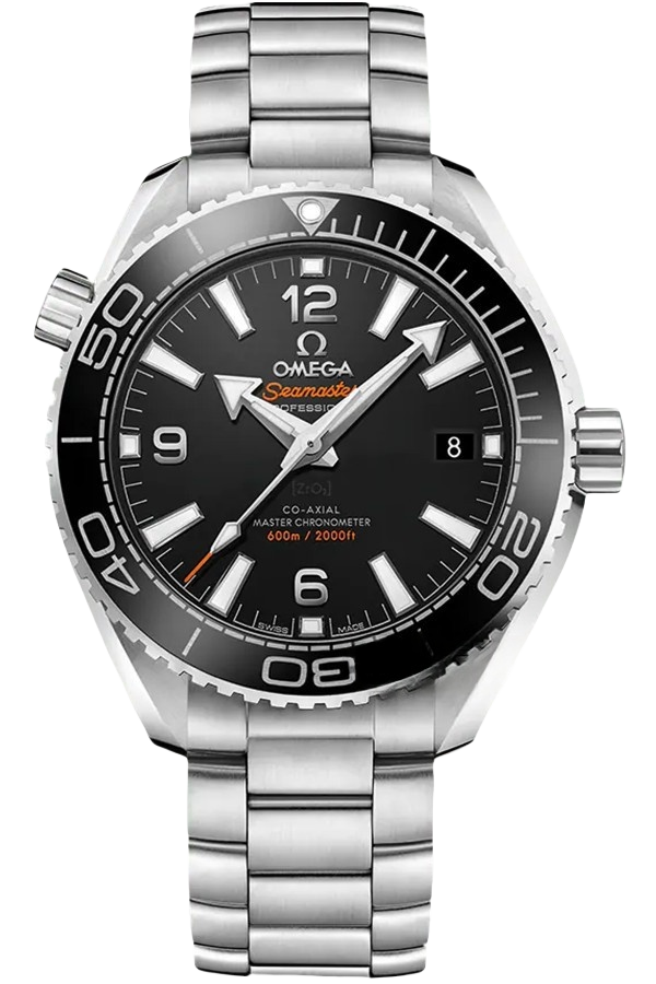 Omega Planet Ocean Ref. 215.30.40.20.01.001 Super Clone Watch – Black Dial Stainless Steel Bracelet Fake Replica