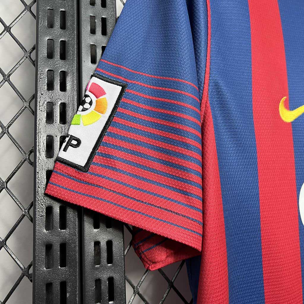 ManixJersey.com | Retro Barcelona 13-14 Home Stadium Jersey -Customize Name, Number and Patch | Worldwide Shipping