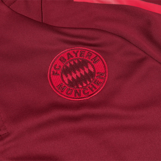 JerseysGala.com | Bayern Munich 24-25 Long Sleeve Training Set - Deep Red -Customize Name, Number and Patch | Worldwide Shipping