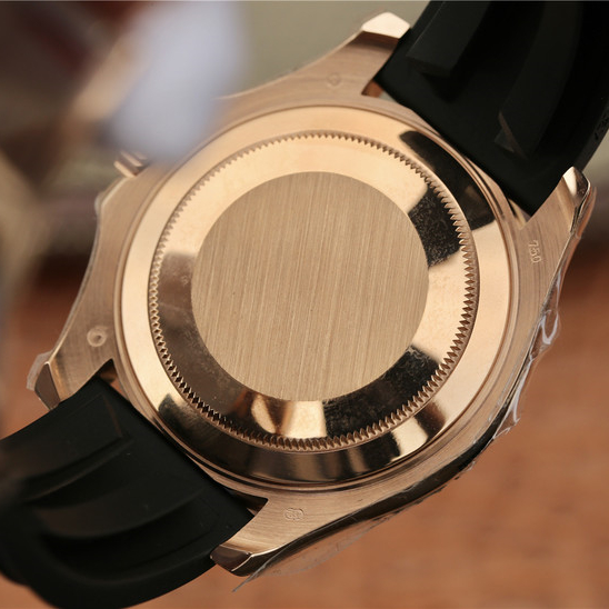 brand Yacht Master 1 Golden Diamond Dial Rubber Strap 40mm luxury watch for sale – NeveReL