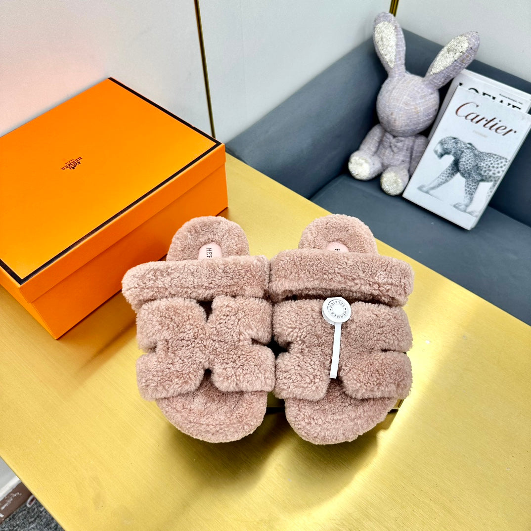 CHYPRE SANDAL LIGHT BROWN SHEARLING、mysite、Cacoeks