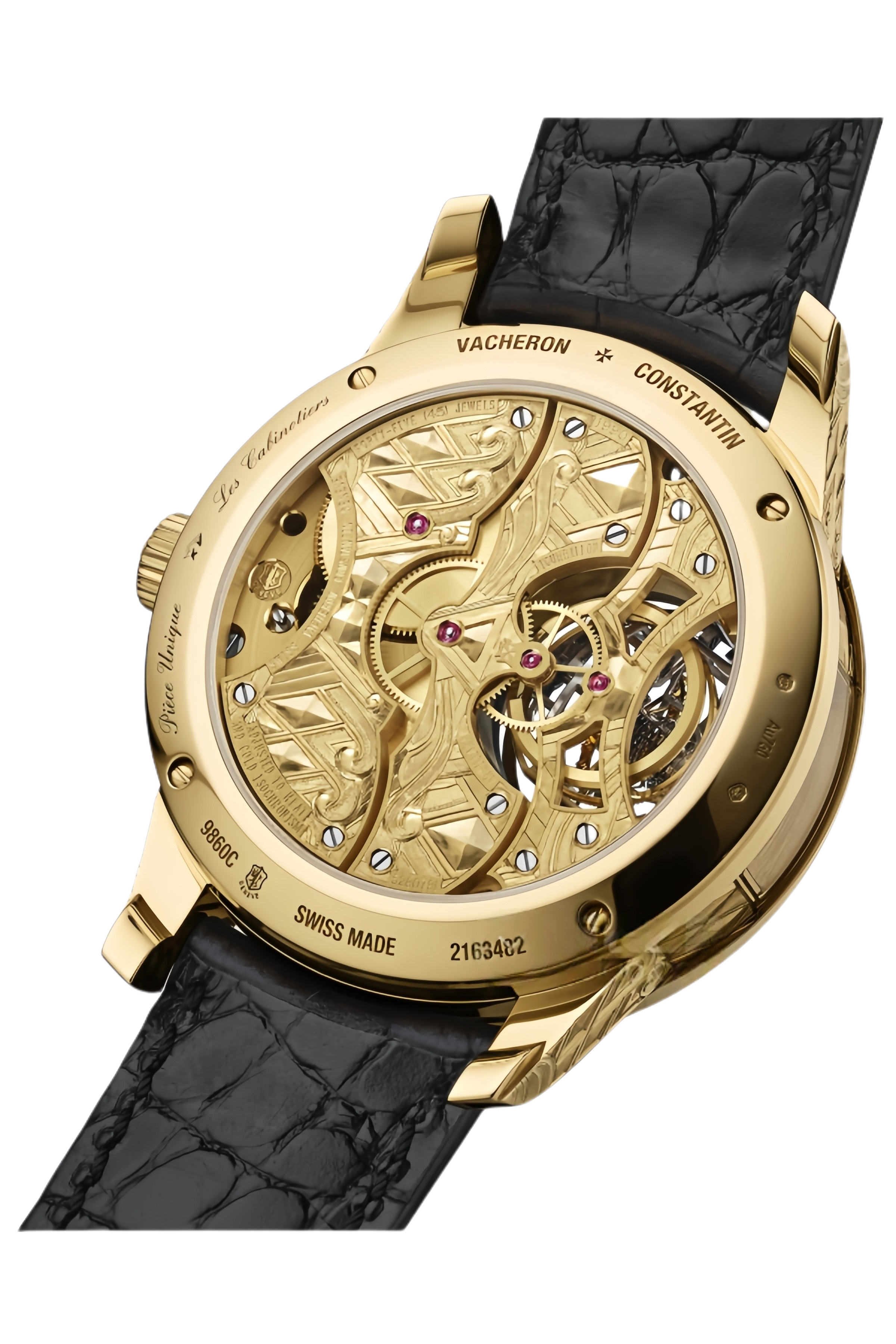 Vacheron Constantin Les Cabinotiers Ref. 9860C/000J-090C Super Clone Watch – Yellow Gold Case Artistic Enamel Dial Swiss Replica