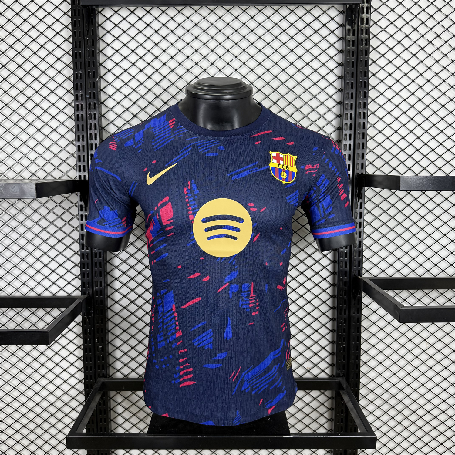 UltraTrikot-Barcelona 25-26 Red and Blue Graffiti Deep Blue Jersey - Player Version