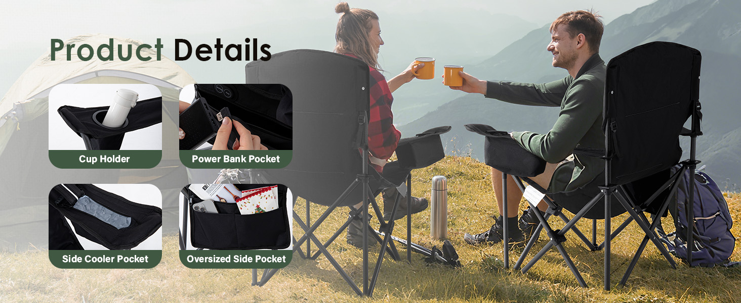 heated camping chair