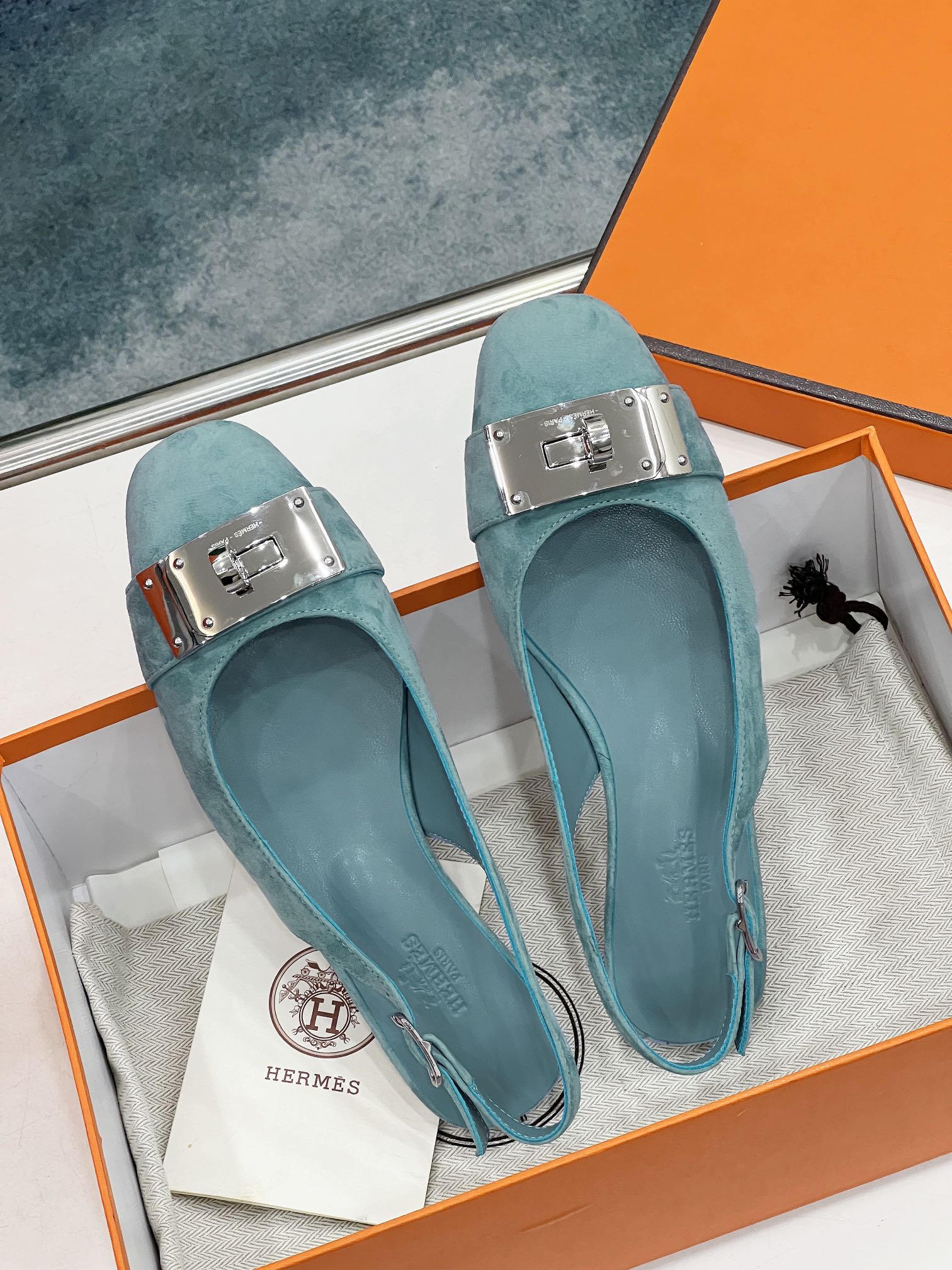 INNOCENTE SLINGBACK TEAL SUEDE、mysite、Cacoeks