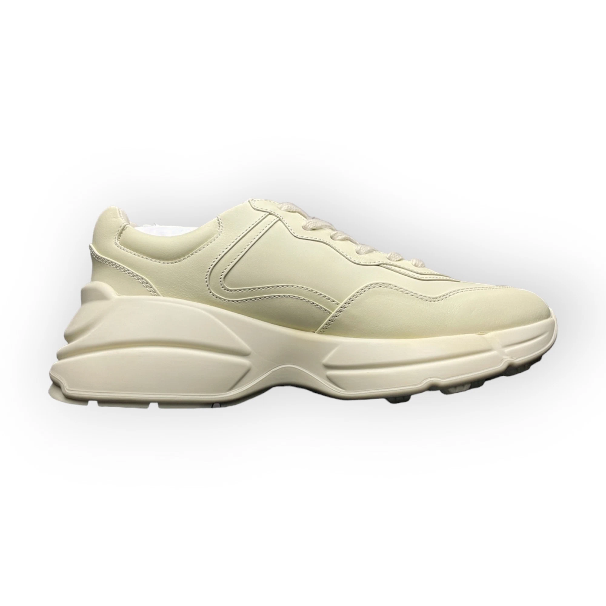 Gucci Rhyton Gucci Logo Leather Sneaker Off White、mysite、Cacoeks