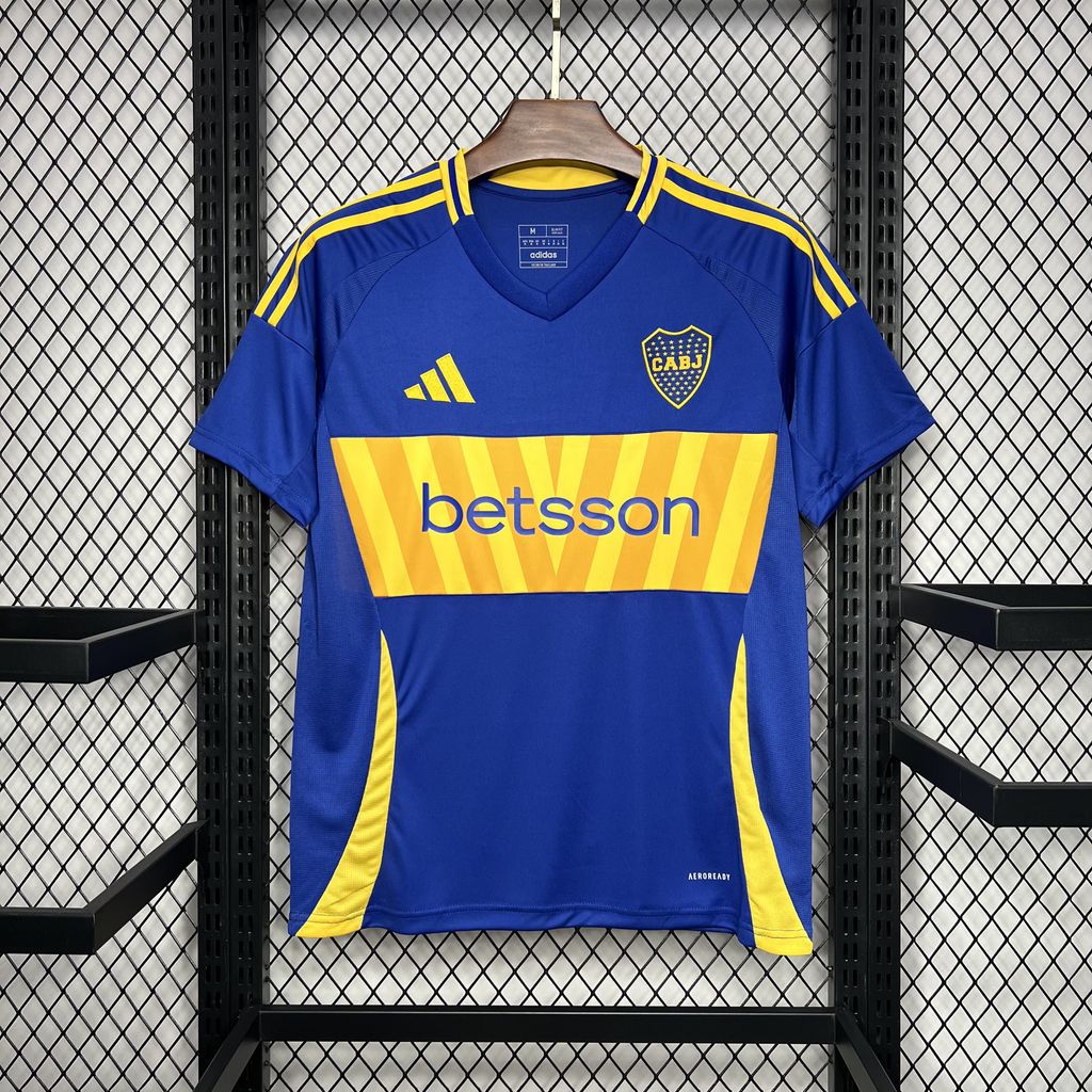 JerseysGala.com | Boca Juniors 24-25 Home Stadium Jersey - Fans Version -Customize Name, Number and Patch | Worldwide Shipping
