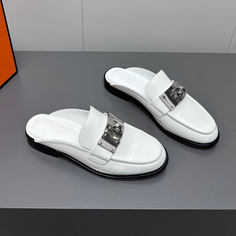0Z MULE IN WHITE LAMBSKIN、mysite、Cacoeks