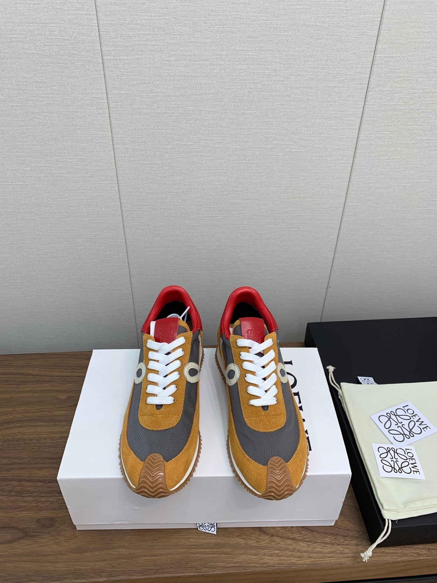 LW FLOW RUNNER SNEAKER BRONZE-ANCHOR SUEDE、mysite、Cacoeks