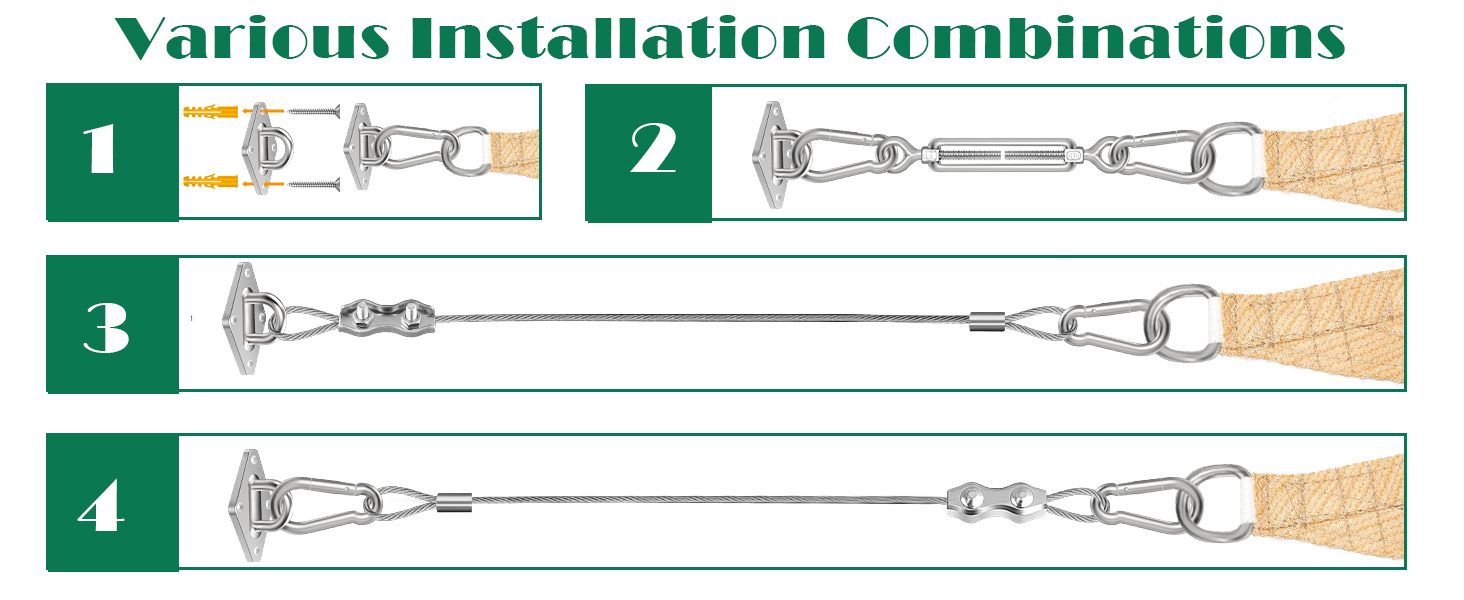 Shade Sail Hardware Kit