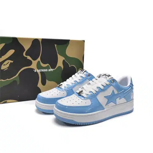 BAPESTA Patent Leather Sneakers、mysite、Cacoeks