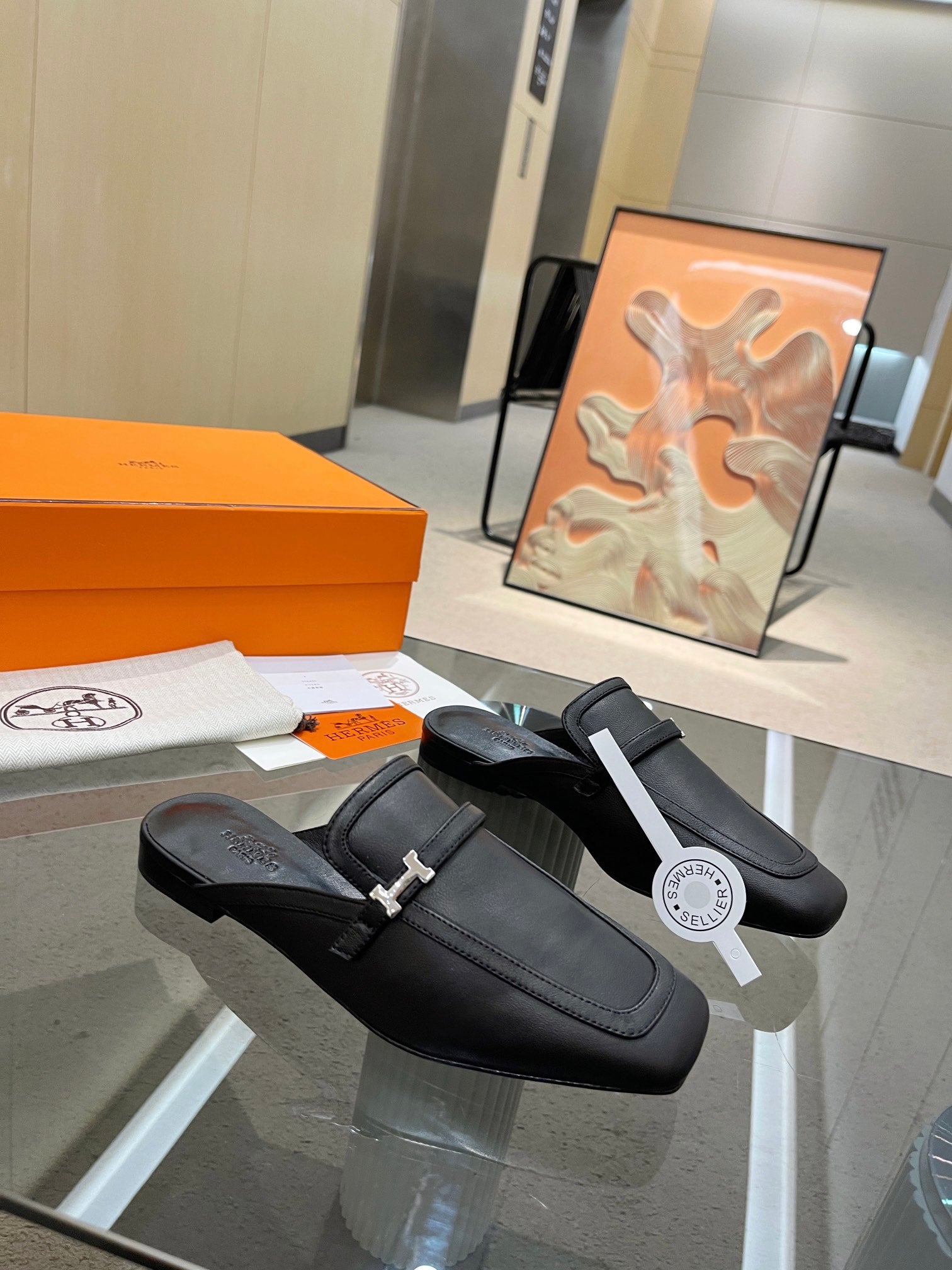 GROUPIE MULE BLACK LAMBSKIN、mysite、Cacoeks