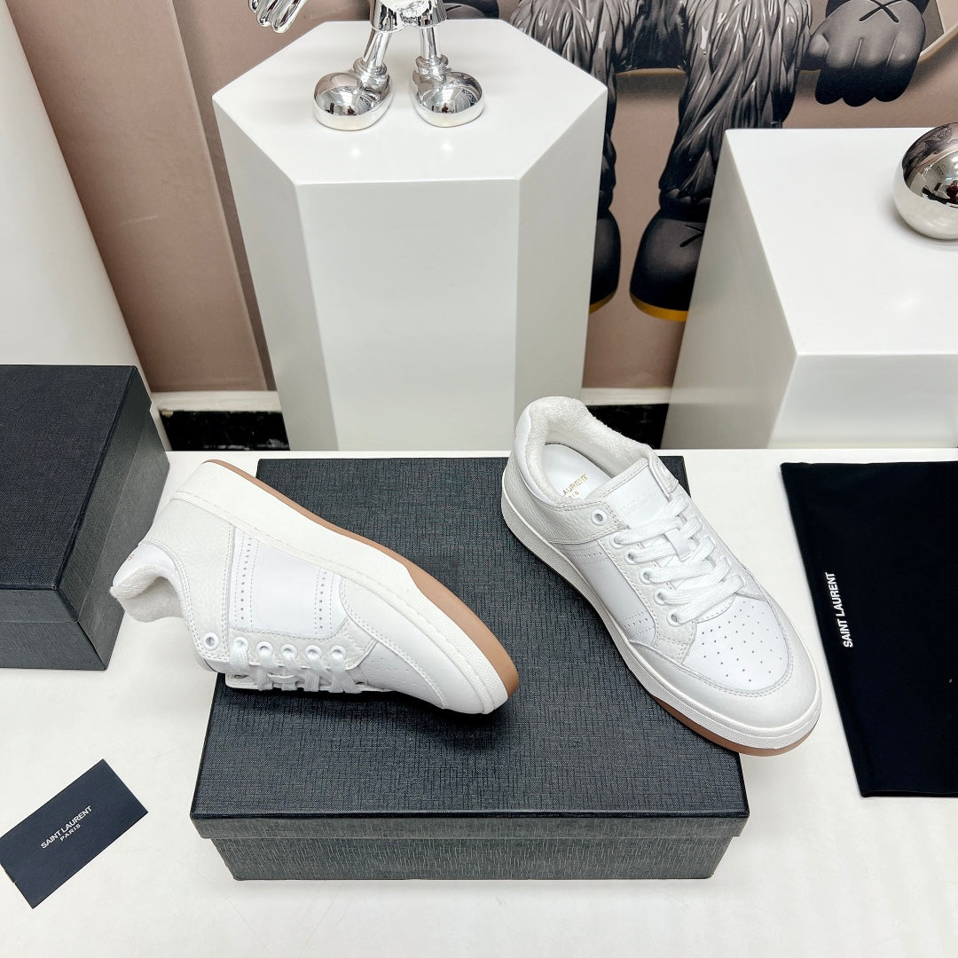 SL/61 SNEAKERS IN WHITE CALFSKIN、mysite、Cacoeks