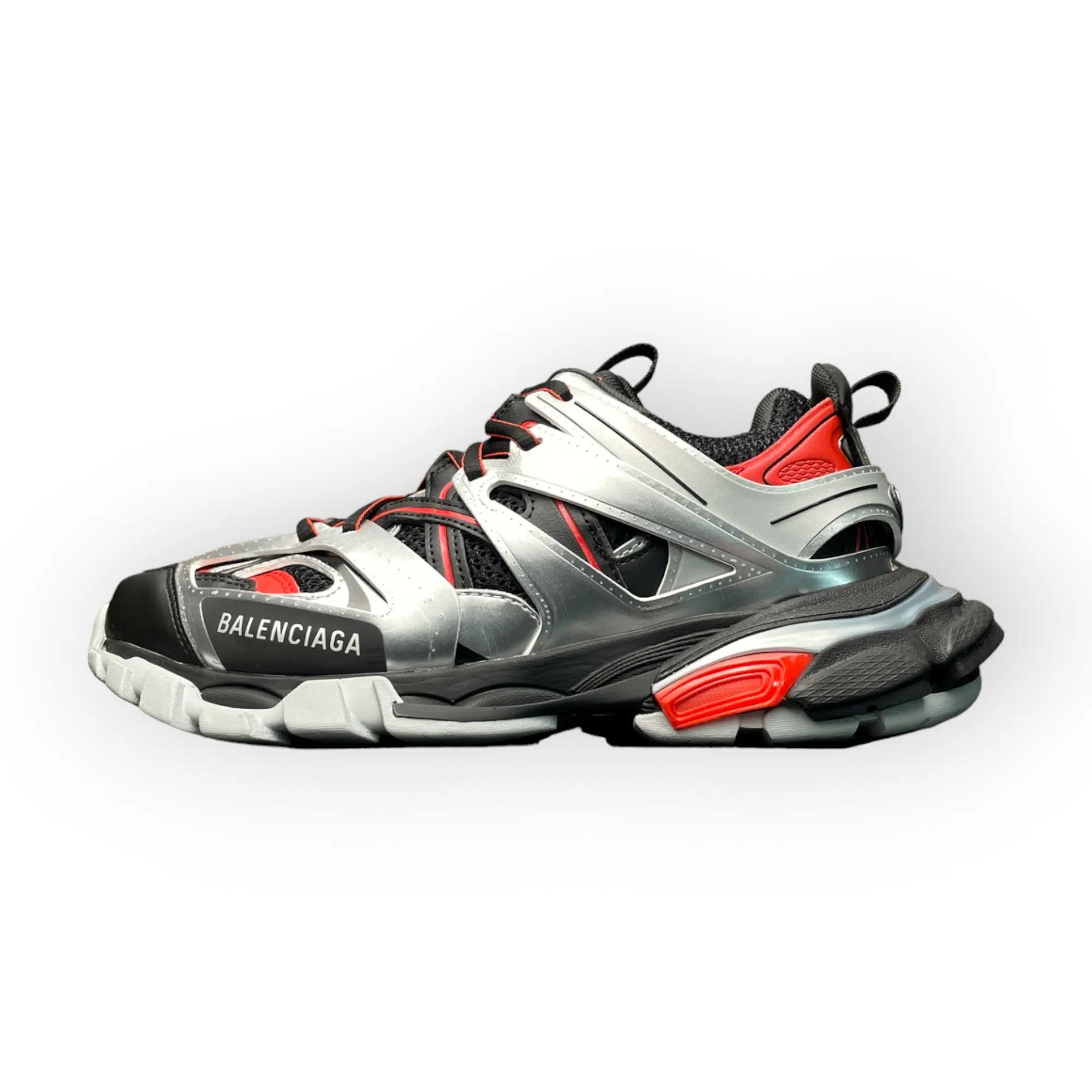 Balenciaga Track Sneaker In Black Red Silver、mysite、Cacoeks