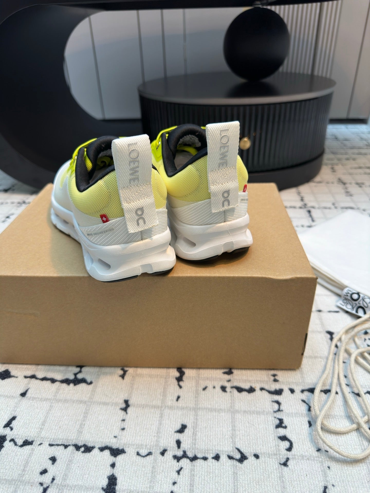 LW CLOUDTILT 2.0 SNEAKER WHITE AND LEMON POLYESTER、mysite、Cacoeks