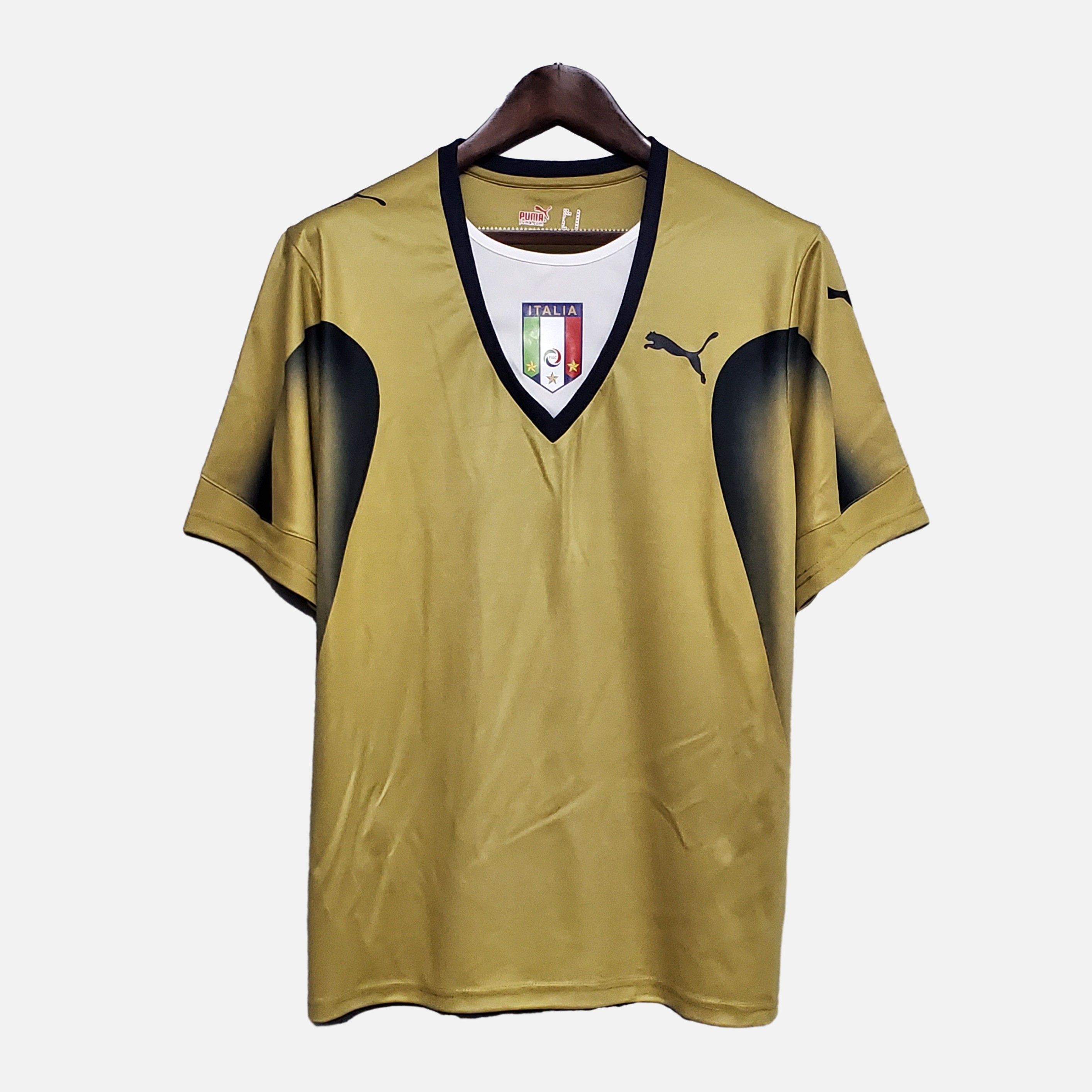 ManixJersey.com | Retro Italy 2006 Golden Goalkeeper Jersey -Customize Name, Number and Patch | Worldwide Shipping