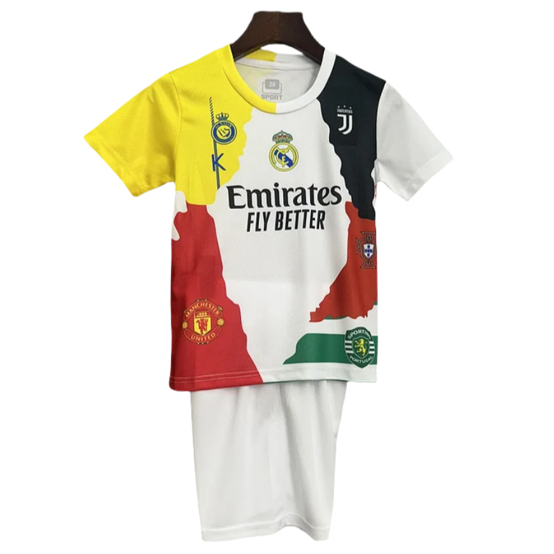 Cristiano Ronaldo Commemorative Edition Kids Kits Jersey+Shorts: Ajax 24-25 Home Stadium Jersey - Fans Version mysite: Adidas luxuryfootballshirts.com: https://www.luxuryfootballshirts.com/