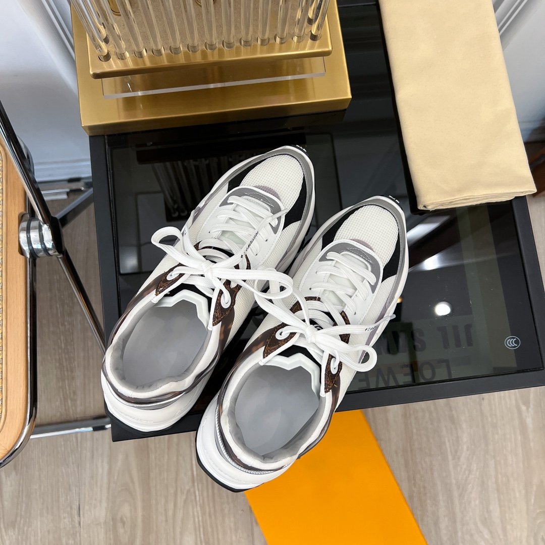 LV RUN 55 SNEAKER WHITE GRAY、mysite、Cacoeks