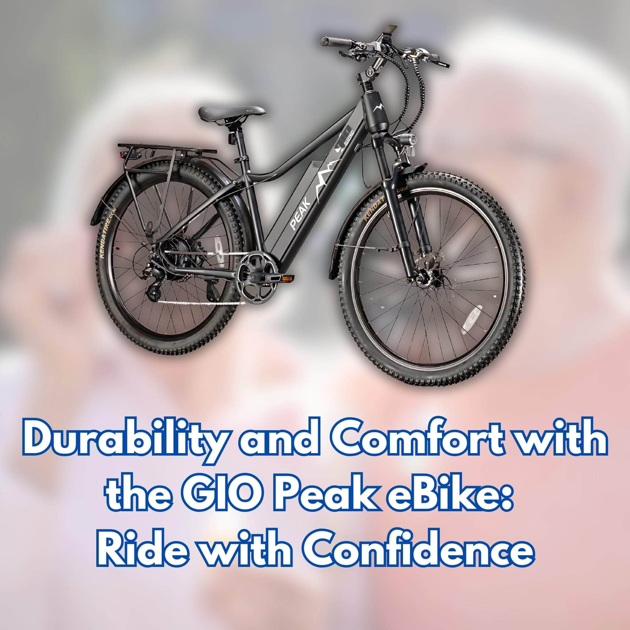 Durability and Comfort with the GIO Peak eBike: Ride with Confidence