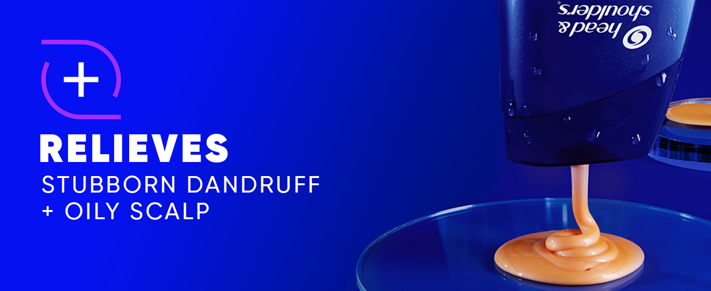 Relieves stubborn dandruff + oily scalp