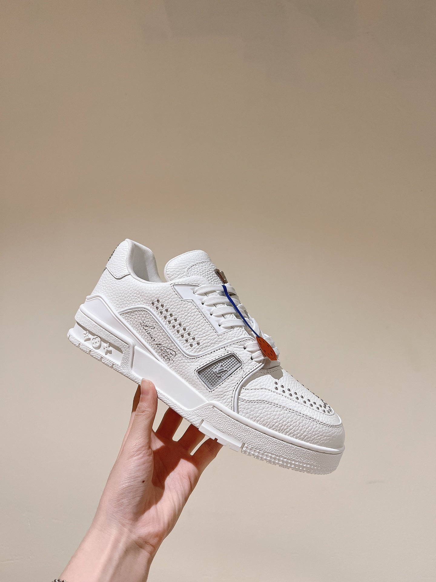 LV TRAINER SNEAKER IN WHITE CALFSKIN、mysite、Cacoeks