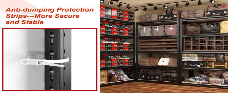 Product Introduction of 【Springtok】Raybee Furniture Garage Shelves 5 Tier Metal Storage Shelving Unit Adjustable Garage Storage Shelf for Craft Warehouse Pantry Basement 1
