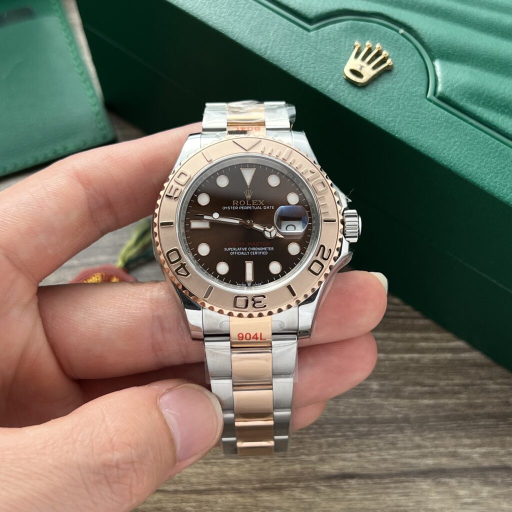 Đồng Hồ Rolex Yacht-Master Mặt Chocolate Fake Cao Cấp EW 40mm (1)