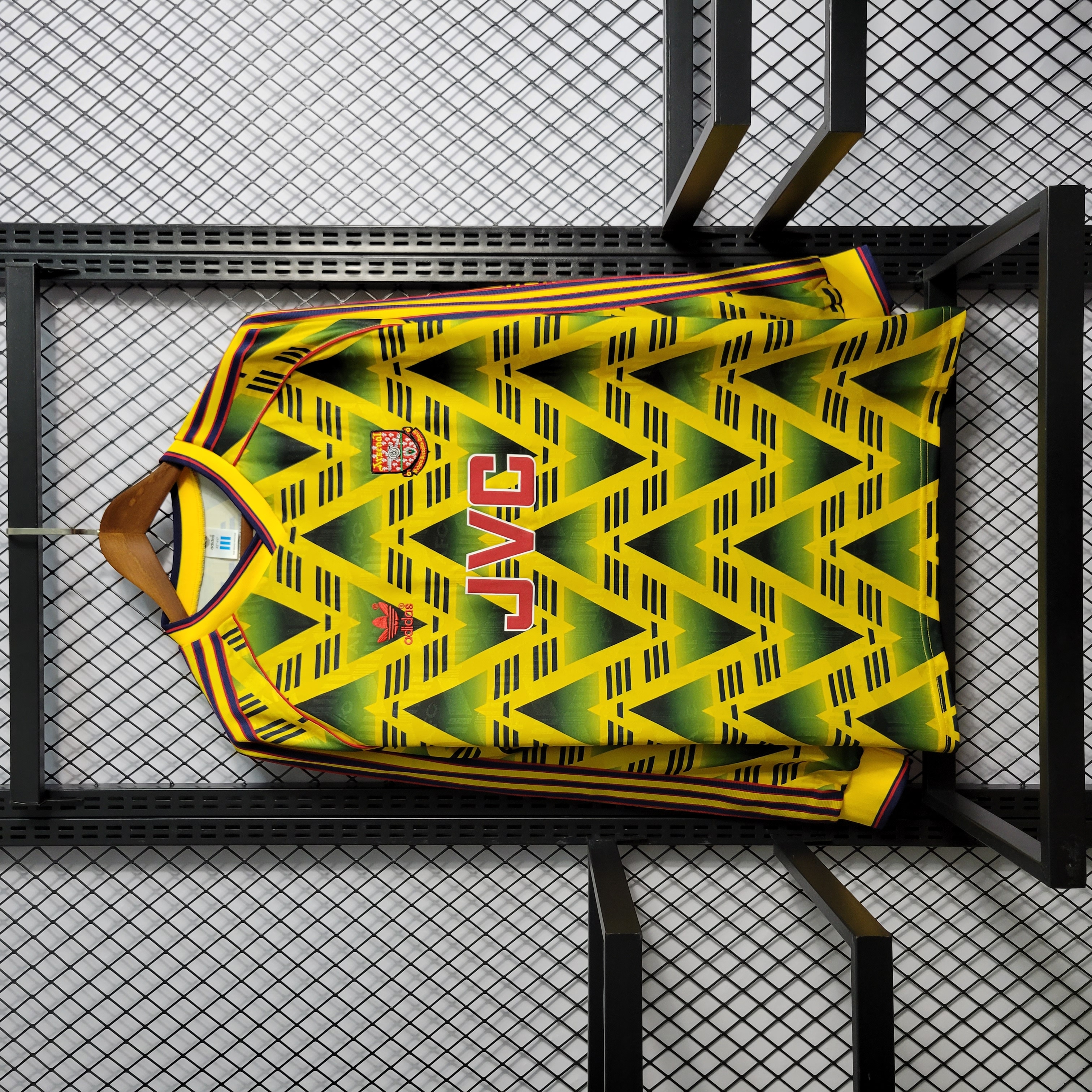 Higojerseys-Retro Arsenal 91-93 Away Long Sleeve Jersey