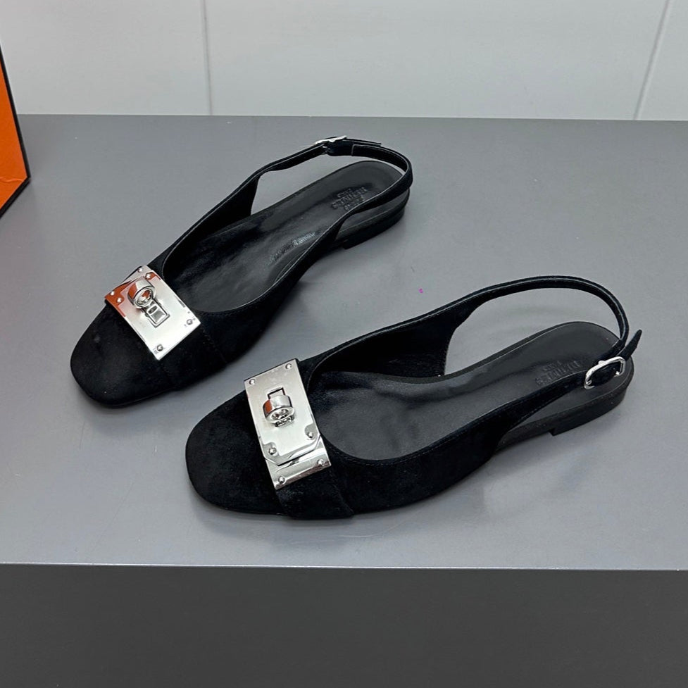 INNOCENTE SLINGBACK IN BLACK SUEDE、mysite、Cacoeks